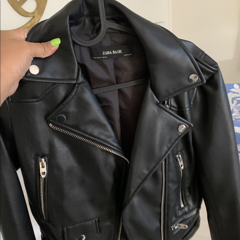 Zara leather jacket
